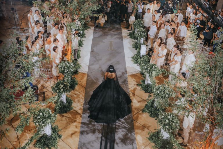 maja black wedding gown
