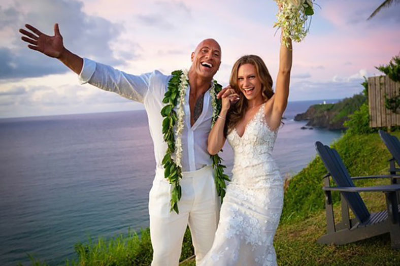 wedding, celebrity - Dwayne, 'The Rock', Johnson Married Lauren Hashian in a 'Phenomenal' Private Ceremony in Hawaii